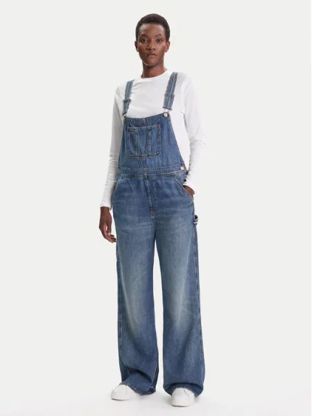 Tommy Jeans Σαλοπέτα Classic Straight Fit μπλε