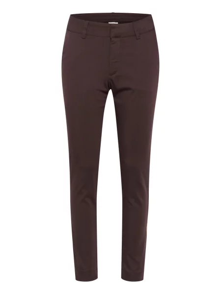 Kaffe Chino hlače KALea tamno smeđa