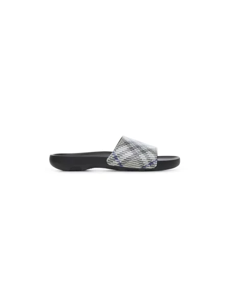 Klapki Burberry wsuwane szare