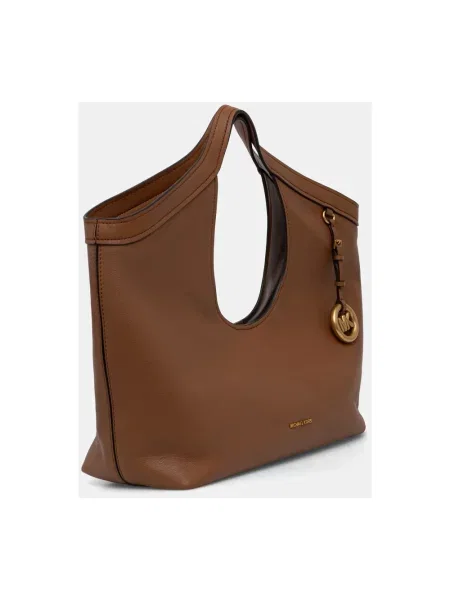 MICHAEL Michael Kors torebka shopper skórzana Haddie brązowa