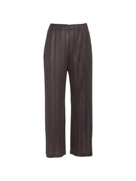 Nohavice Pleats Please Issey Miyake sivá