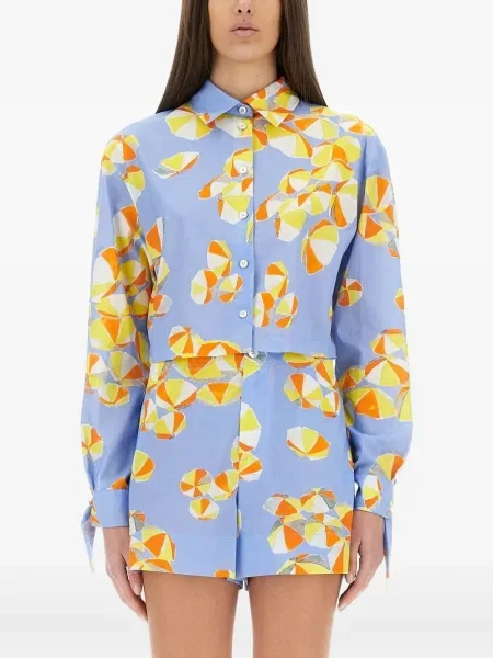 Cămașă Moschino Jeans albastru