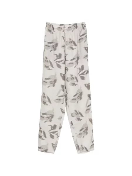 Pantaloni Emporio Armani cu imagine cu imprimeu abstract gri