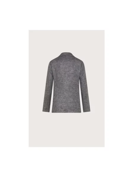 Marynarka Seventy z cekinami szara