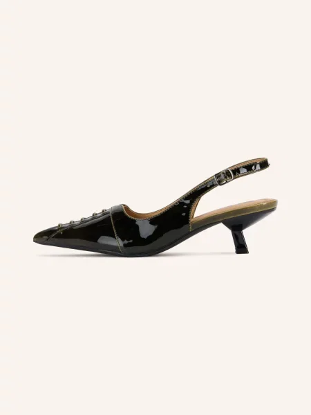 Bianco Czółenka Typu Slingback Biakristin gruen