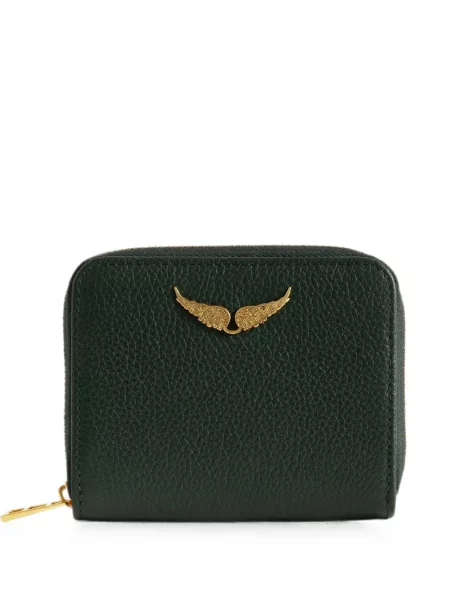Portofel Zadig&voltaire din piele verde
