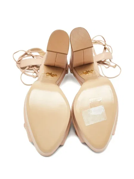 Кожени сандали Charlotte Olympia розово