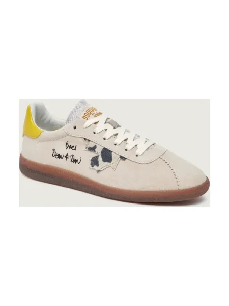 Sneakers Rebel | piele întoarsă bej