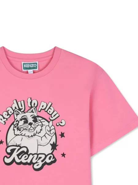 Koszulka dziecięca Kenzo różowa