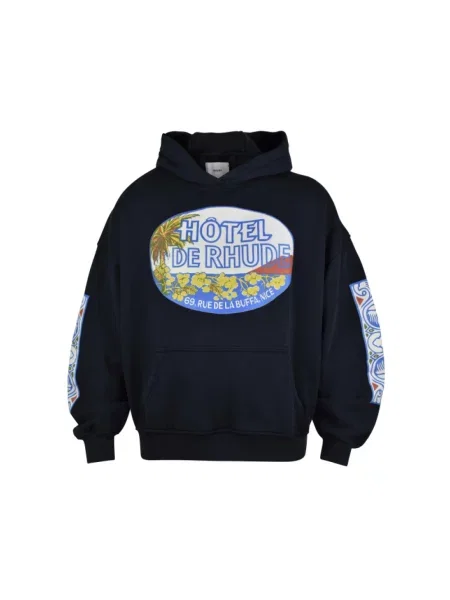 Bluza z kapturem Rhude czarna