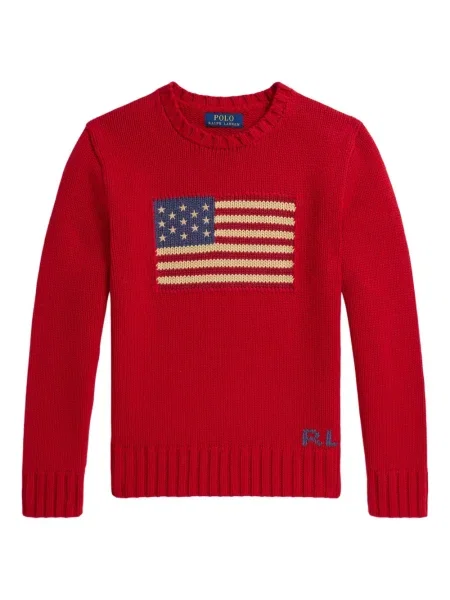 Sweter dziecięcy Polo Ralph Lauren czerwony