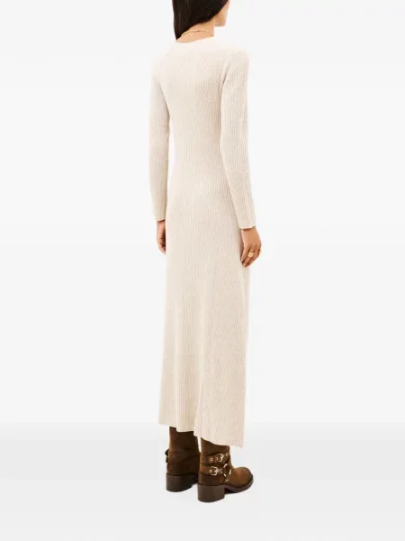 Rochie maxi Ba&sh tricotate în linie A