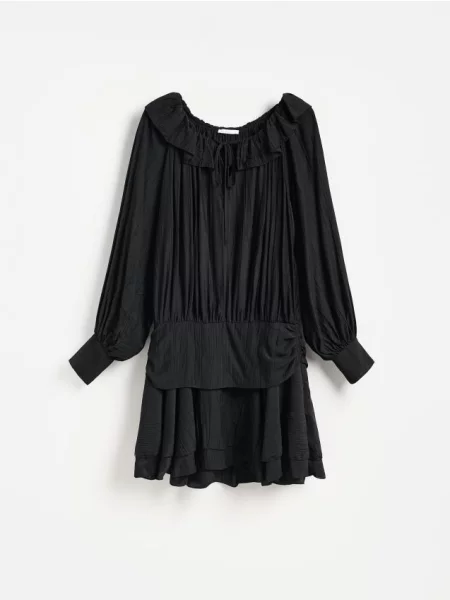 Reserved Rochie mini cu adaos de negru