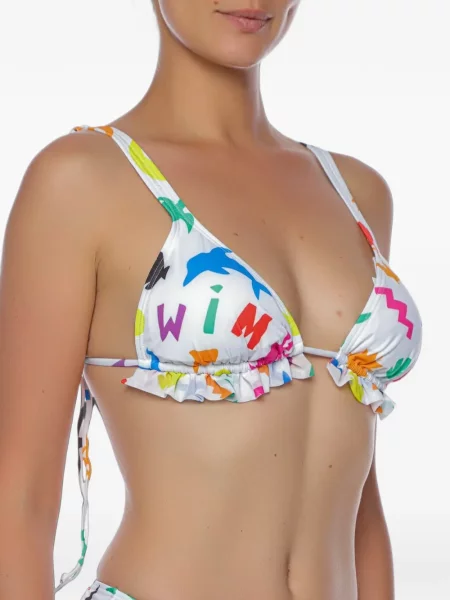 Top Moschino cu volane alb