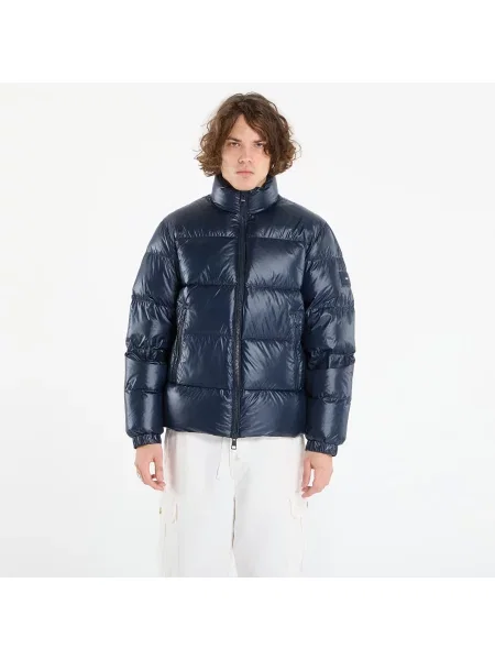 Μπουφάν Tommy Hilfiger Shiny Down Stand Puffer Dark Night Navy L σκούρο μπλε