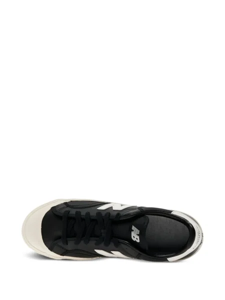 Кожаный плисиран суичър с качулка New Balance черно