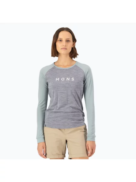 Tričko s dlouhým rukávem Mons Royale šedé
