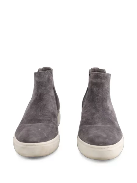 Top Vince din piele de căprioară gri