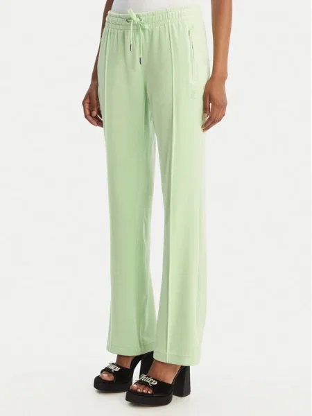 Juicy Couture Pantaloni trening Tina Straight Leg verde