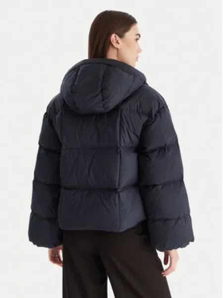 Calvin Klein Pūkinė striukė Tamsiai mėlyna