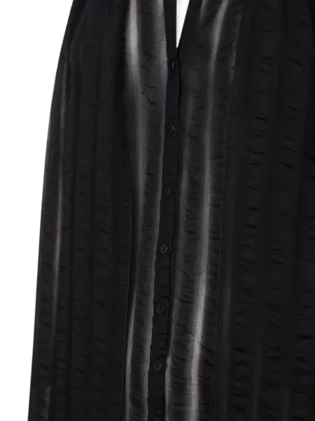 Cămașă Cortana fără mâneci cu gât halter negru