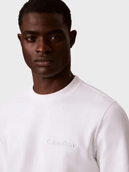 Свитшот Calvin Klein с лого белый