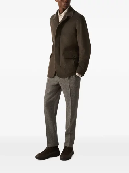 Pantaloni Zegna de lână gri