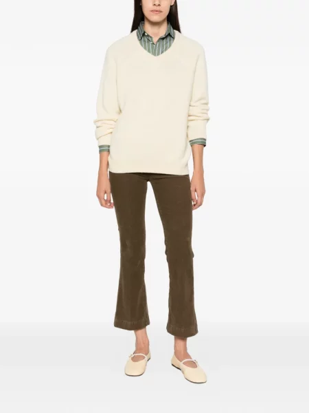 Pantaloni Seafarer de catifea cord evazate maro