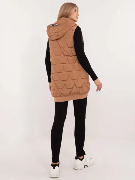 Vestă Fashionhunters maro