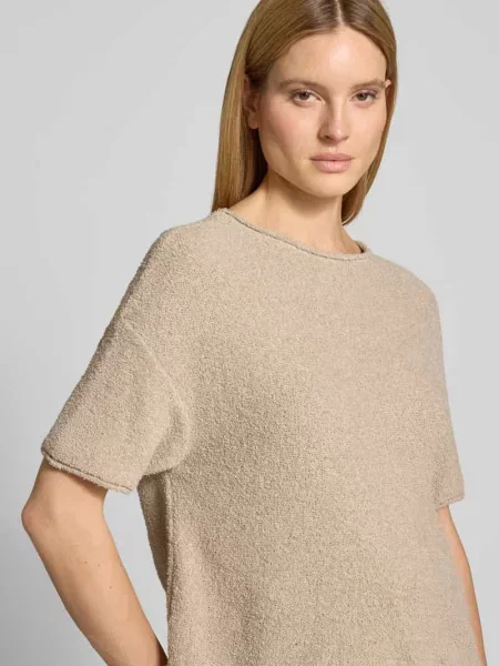 Bluza o kroju boxy fit z frotte z mieszanki bawełny Marc O'polo beżowa