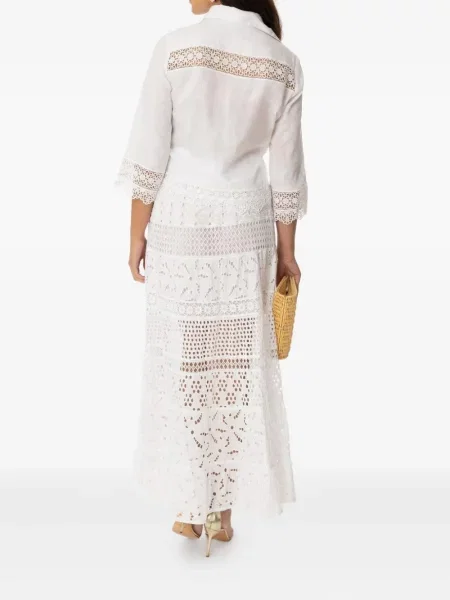 Fusta maxi Temptation Positano alb