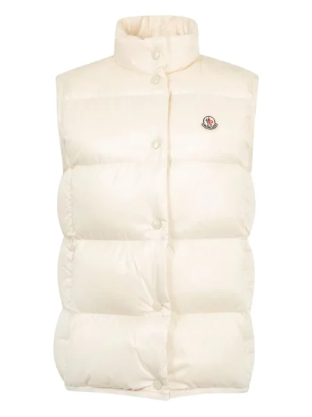 Matlasat vestă Moncler alb