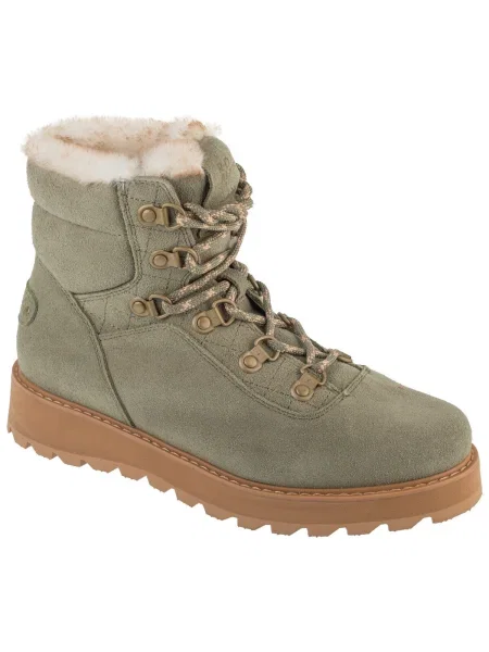 Botine Roxy cu șireturi din dantelă verde