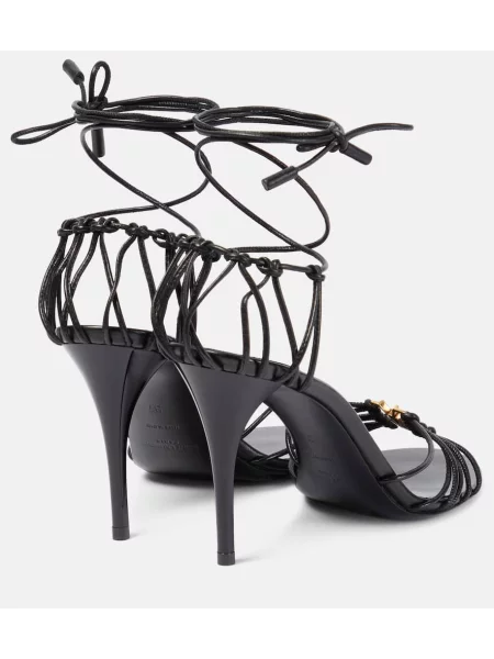 Sandale Saint Laurent din piele negru