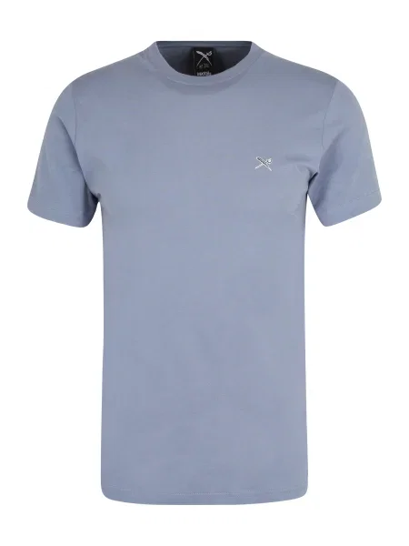 Iriedaily Tricou Turn Up albastru porumbel