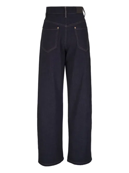 Blugi Brunello Cucinelli cu 5 buzunare albastru