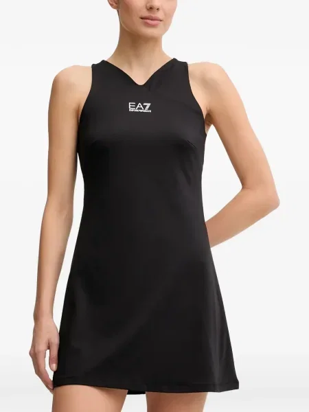 Szorty Ea7 Emporio Armani z dekoltem w serek czarne