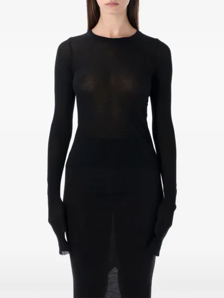 Top Rick Owens lung negru
