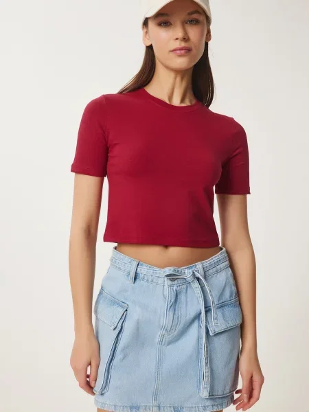 Happiness İstanbul Majica burgund