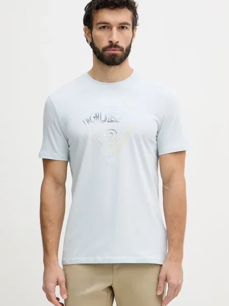 Guess t-shirt niebieska