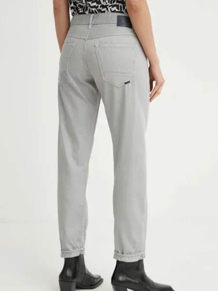 Džíny G-Star Raw medium waist šedé