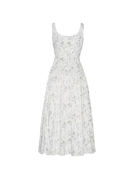 Rochie midi Adam Lippes alb