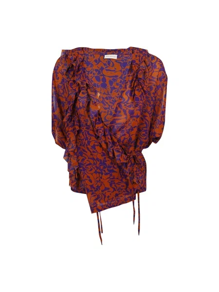 Bluzka Dries Van Noten z falbankami