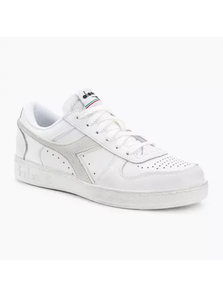 Buty Diadora Magic Basket Low Icona Leather white/white białe