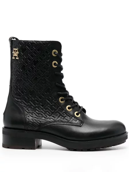 Botine Tommy Hilfiger biker negru