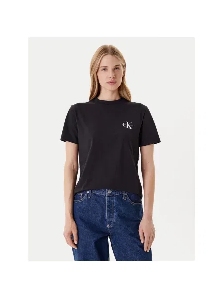 Calvin Klein Jeans Majica kit bela črna
