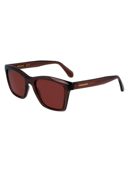 Okulary przeciwsłoneczne Ferragamo brązowe