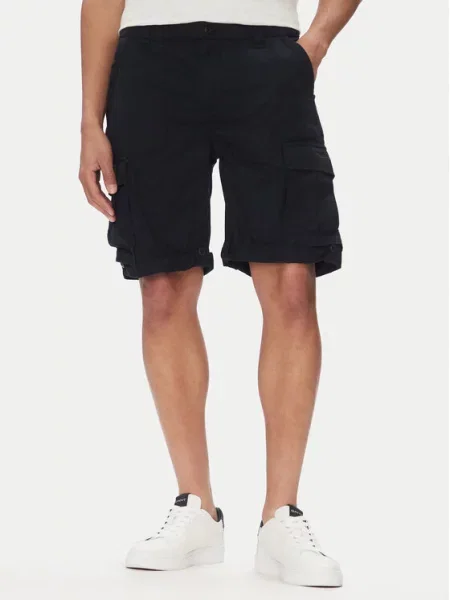 Aeronautica Militare Šortky z materiálu Tmavomodrá