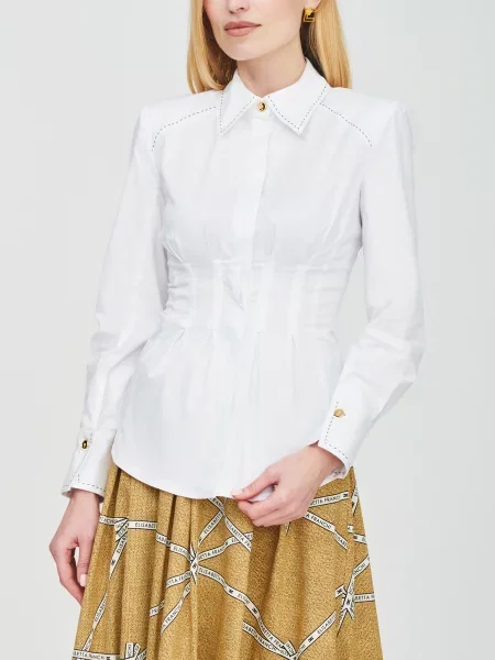 Сорочка Elisabetta Franchi біла