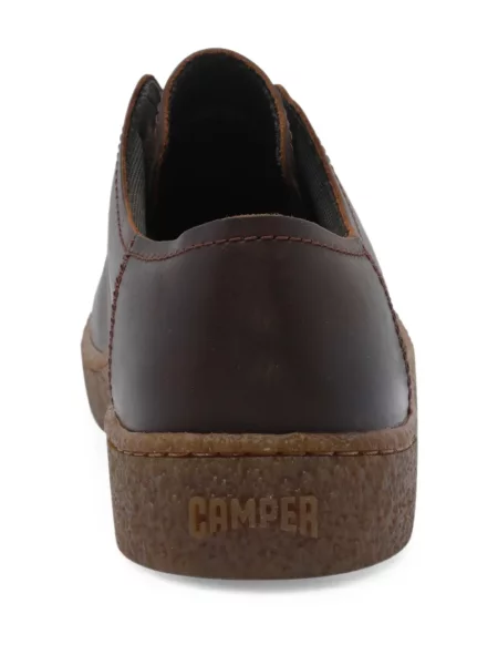 Fűzős bőr sneaker Camper barna
